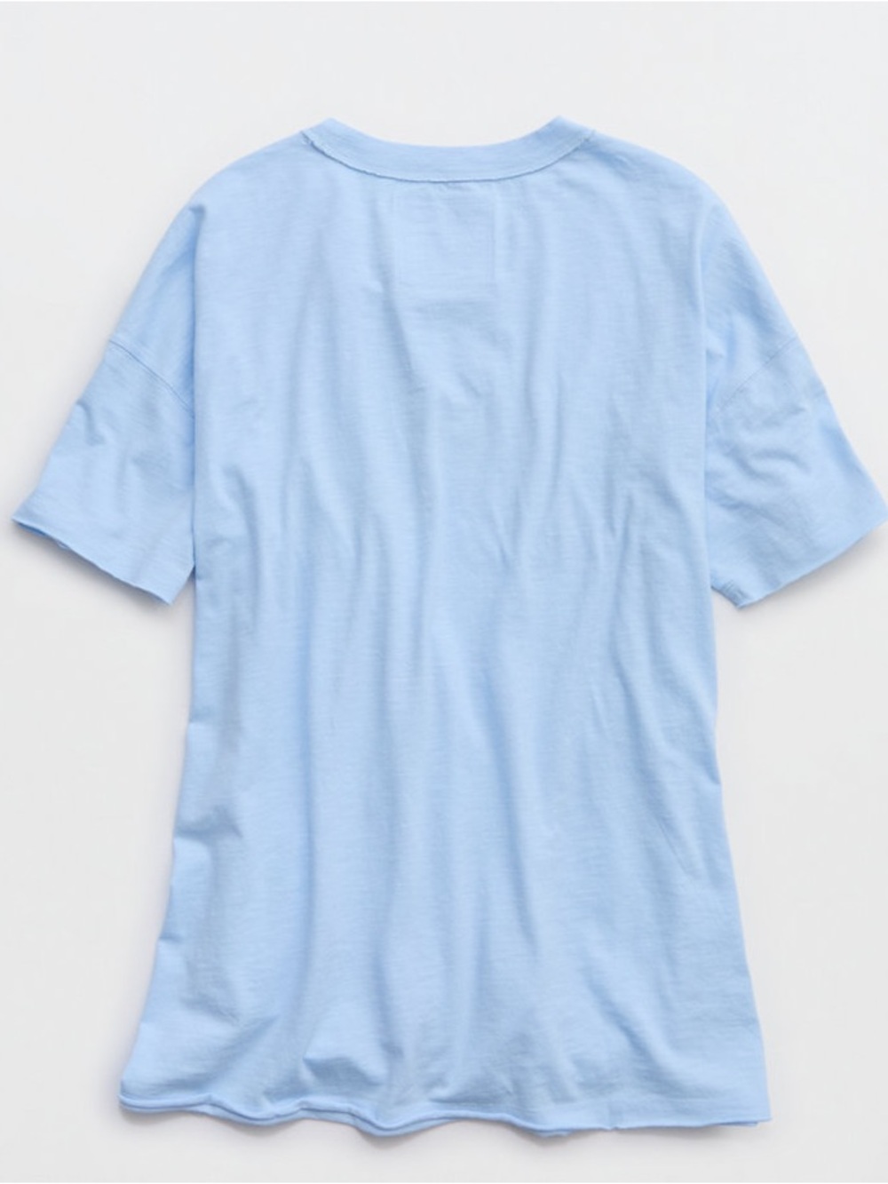Aerie Blue Mist Boyfriend fit Crewneck Tee, L, NWT
